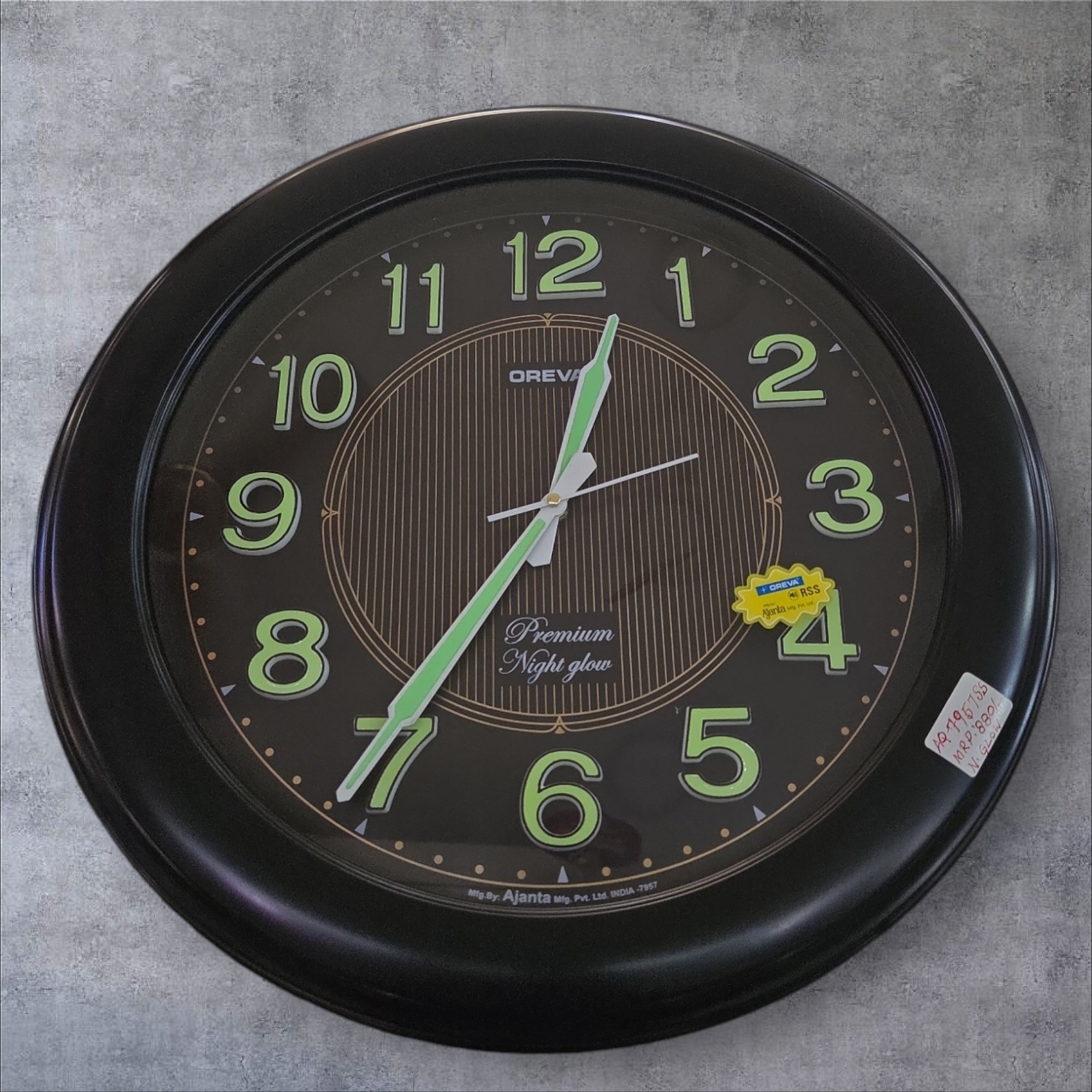 AQ NG 7957 SS RADIUM CLOCK AQ NG 7957 SS RADIUM CLOCK